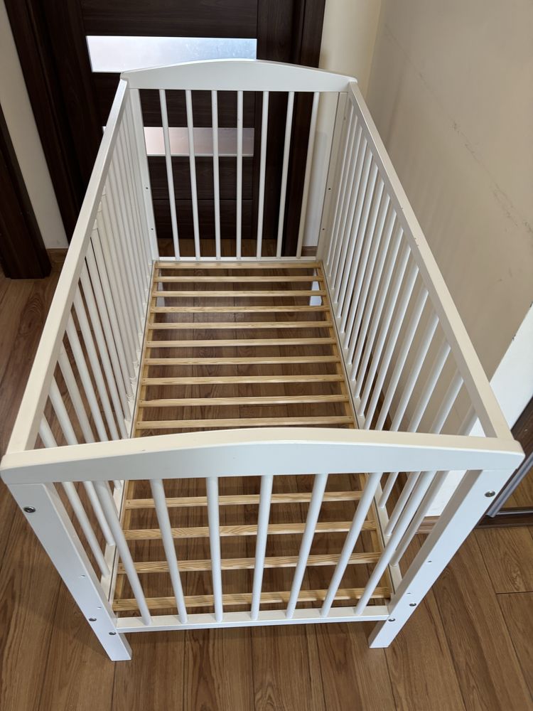 Łóżeczko 60x120 + materac rucken