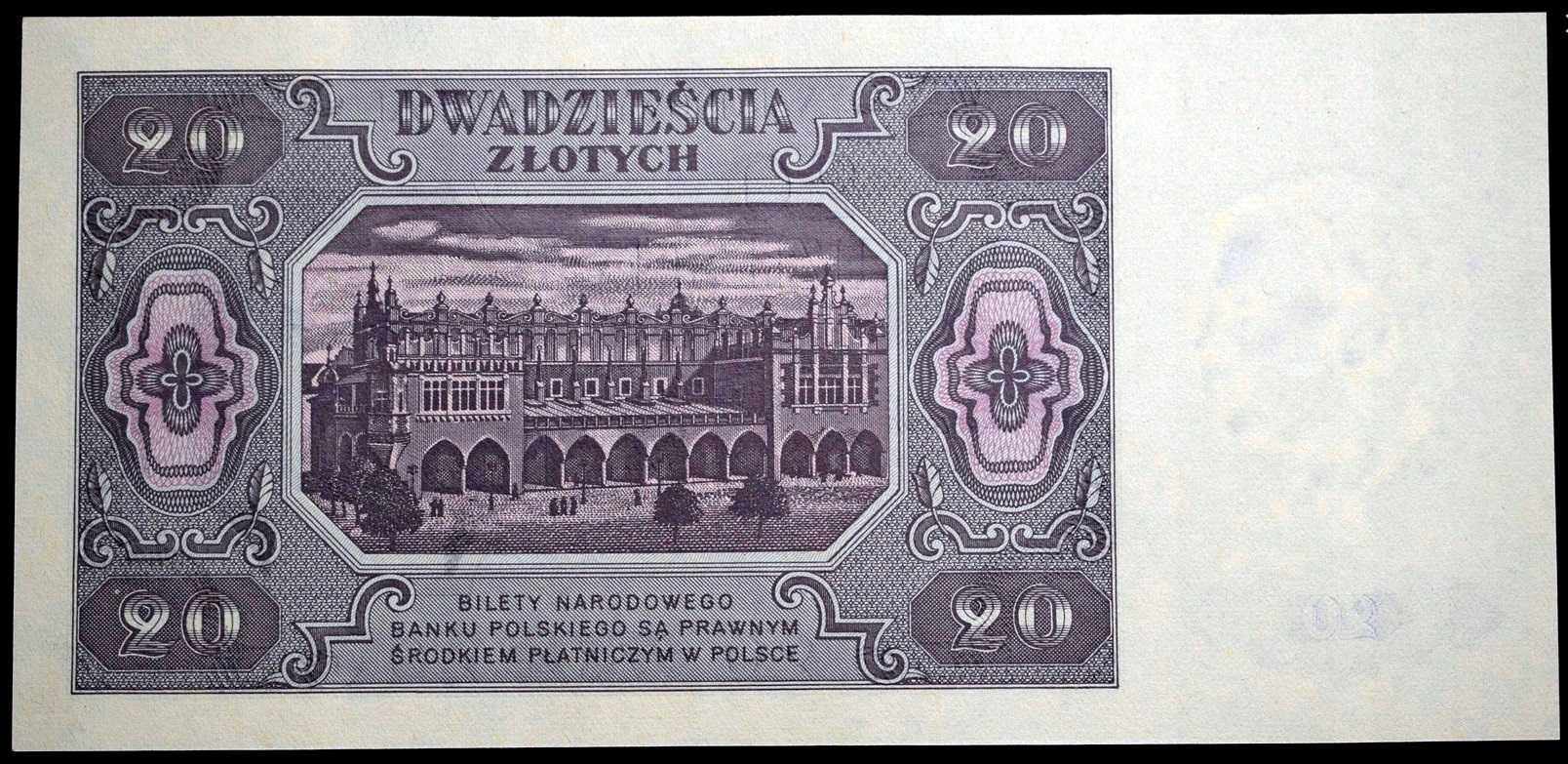 20 zł 1948   - KE -  st. 1  UNC