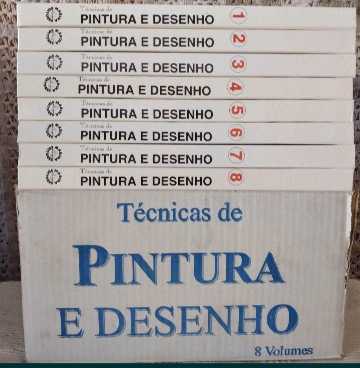 Técnicas de pintura e desenho - 8 livros novos