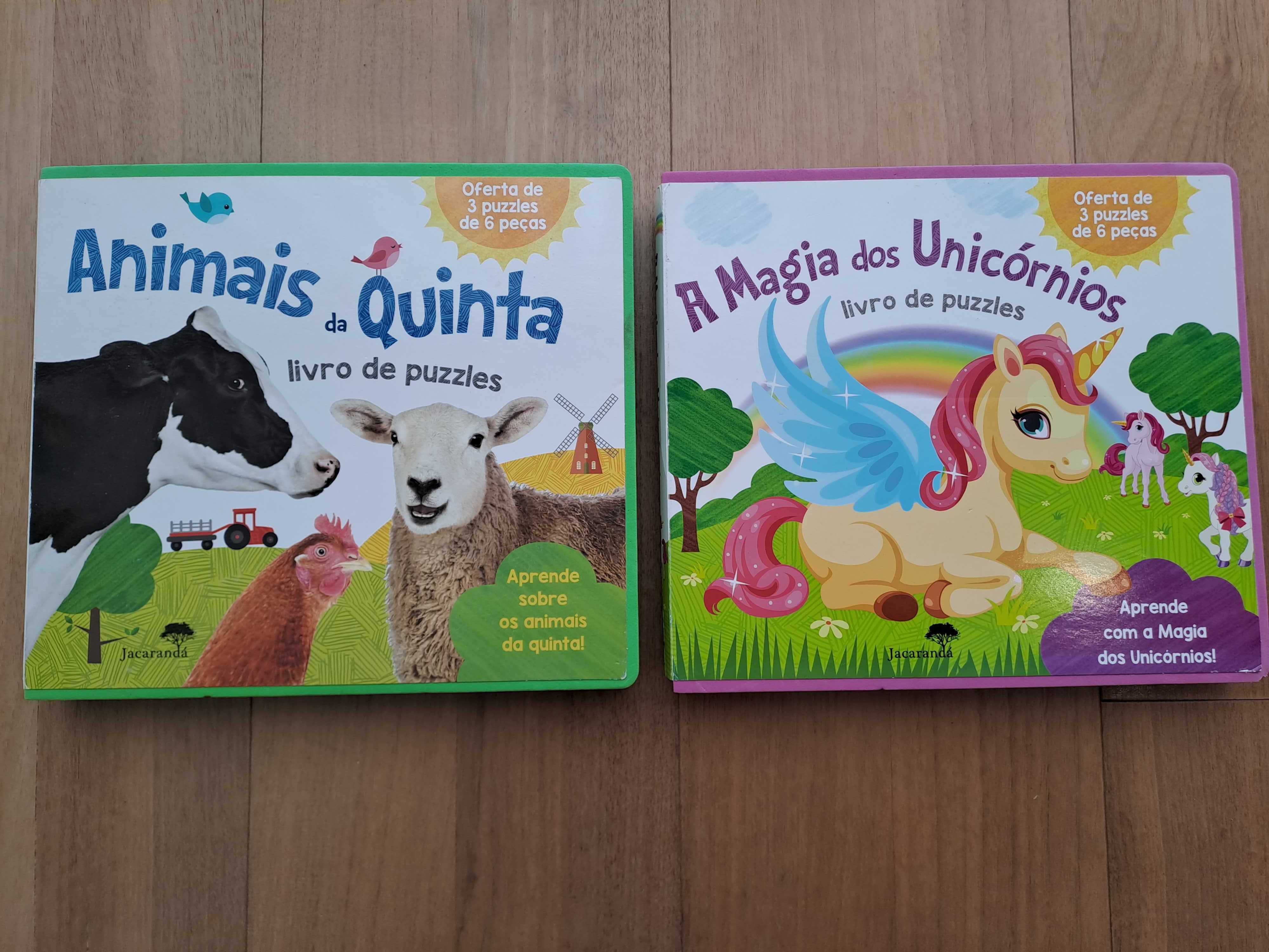 2 Livros puzzle didaticos