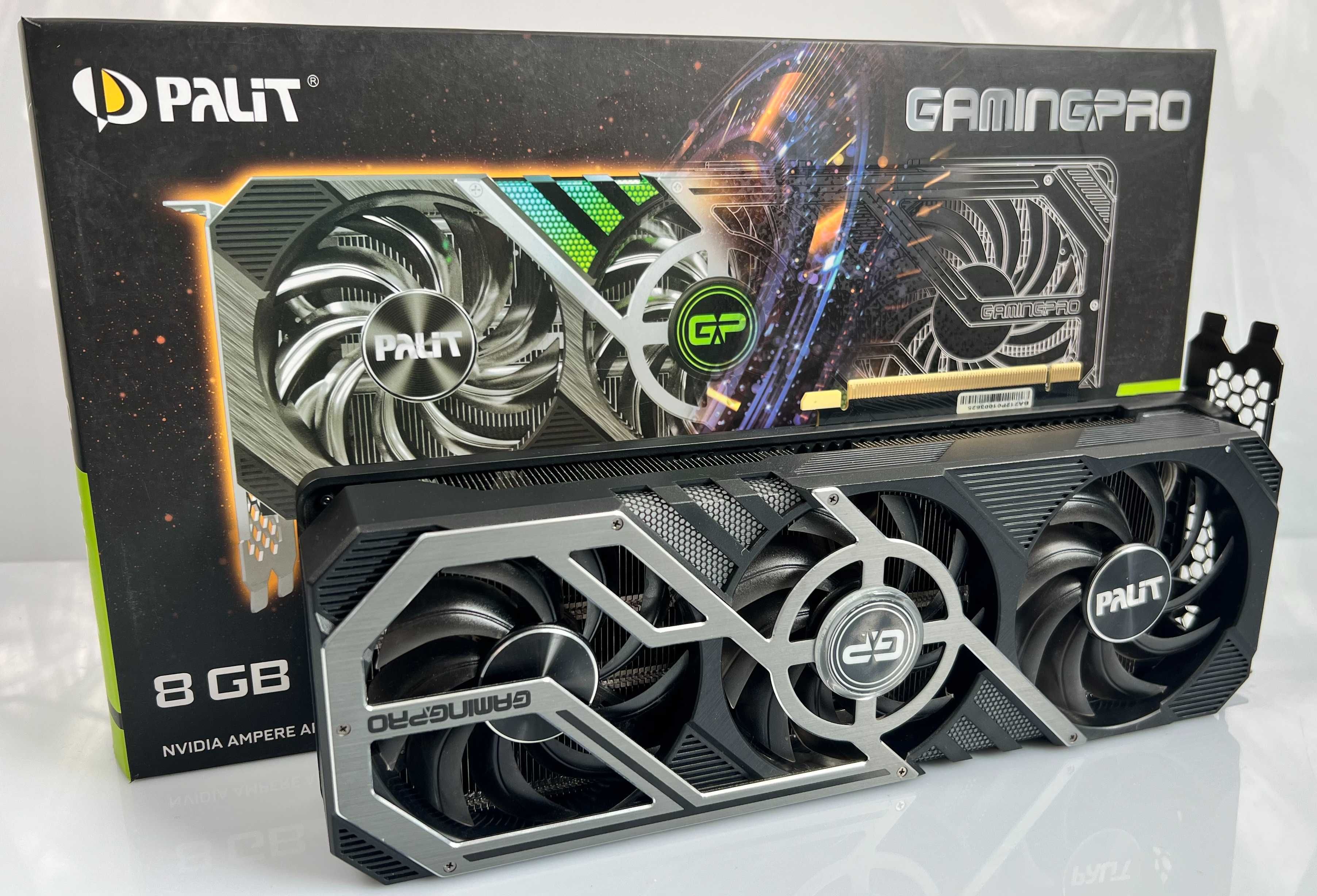 Karta graficzna Palit RTX 3070 Ti Gaming PRO 8GB GDDR6X GW 12M LED RGB