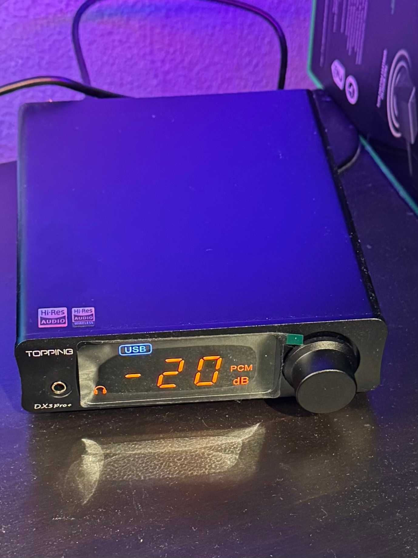 Topping DX3 Pro+ (czarny) Przetwornik DAC z Wzmacniaczem słuchawkowym