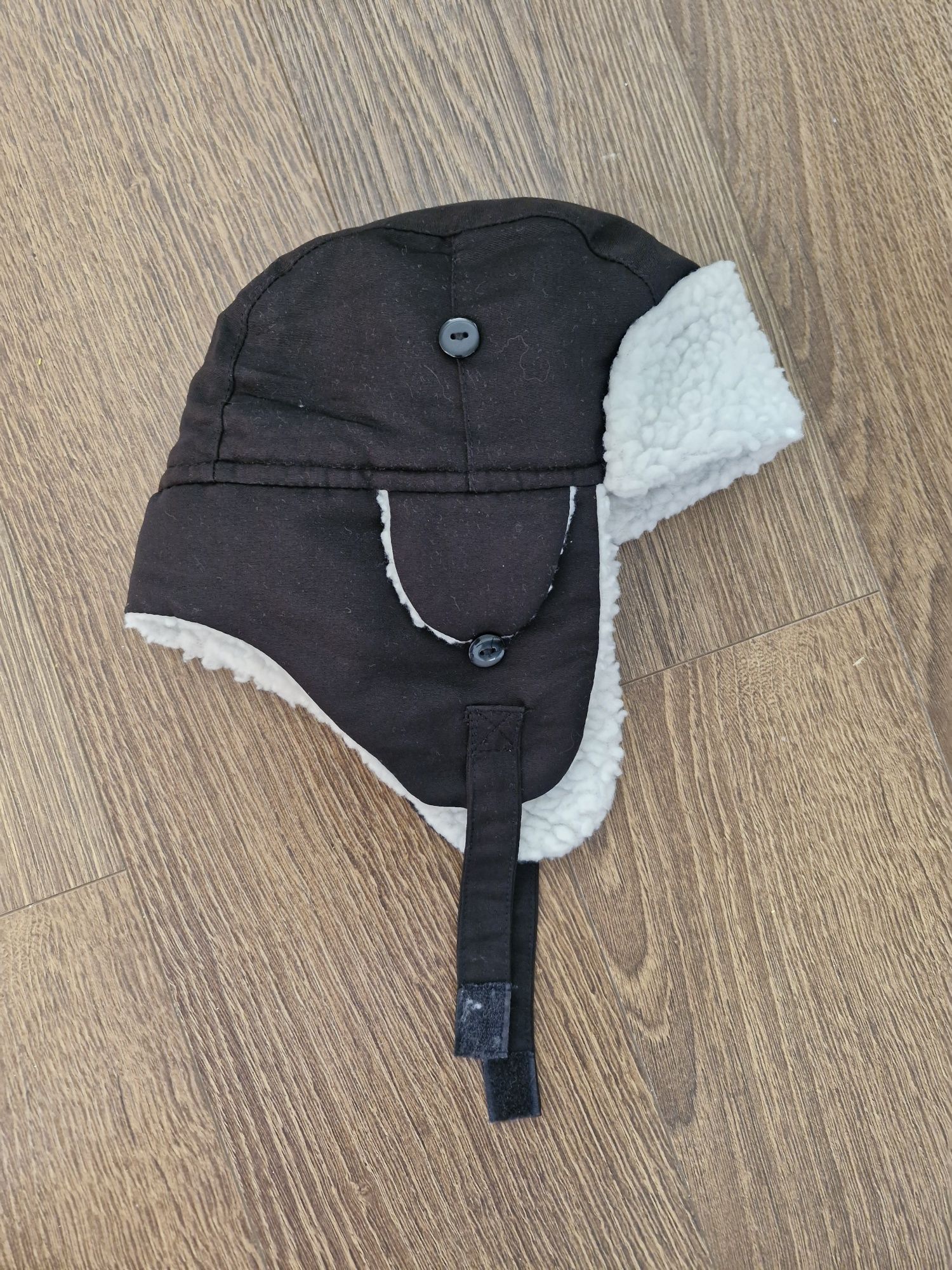 Czapka zimowa, uszatka, ocieplana, 2 lata