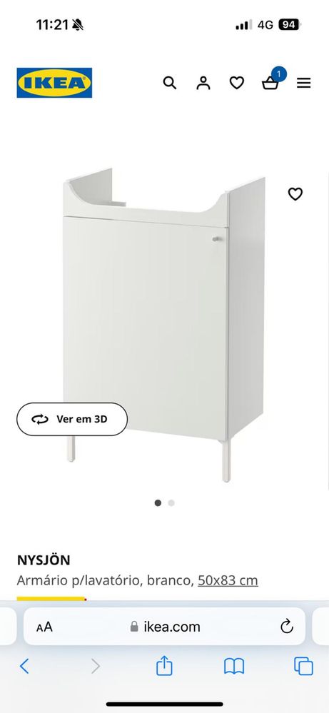 Vendo móvel lavatorio Ikea NOVO