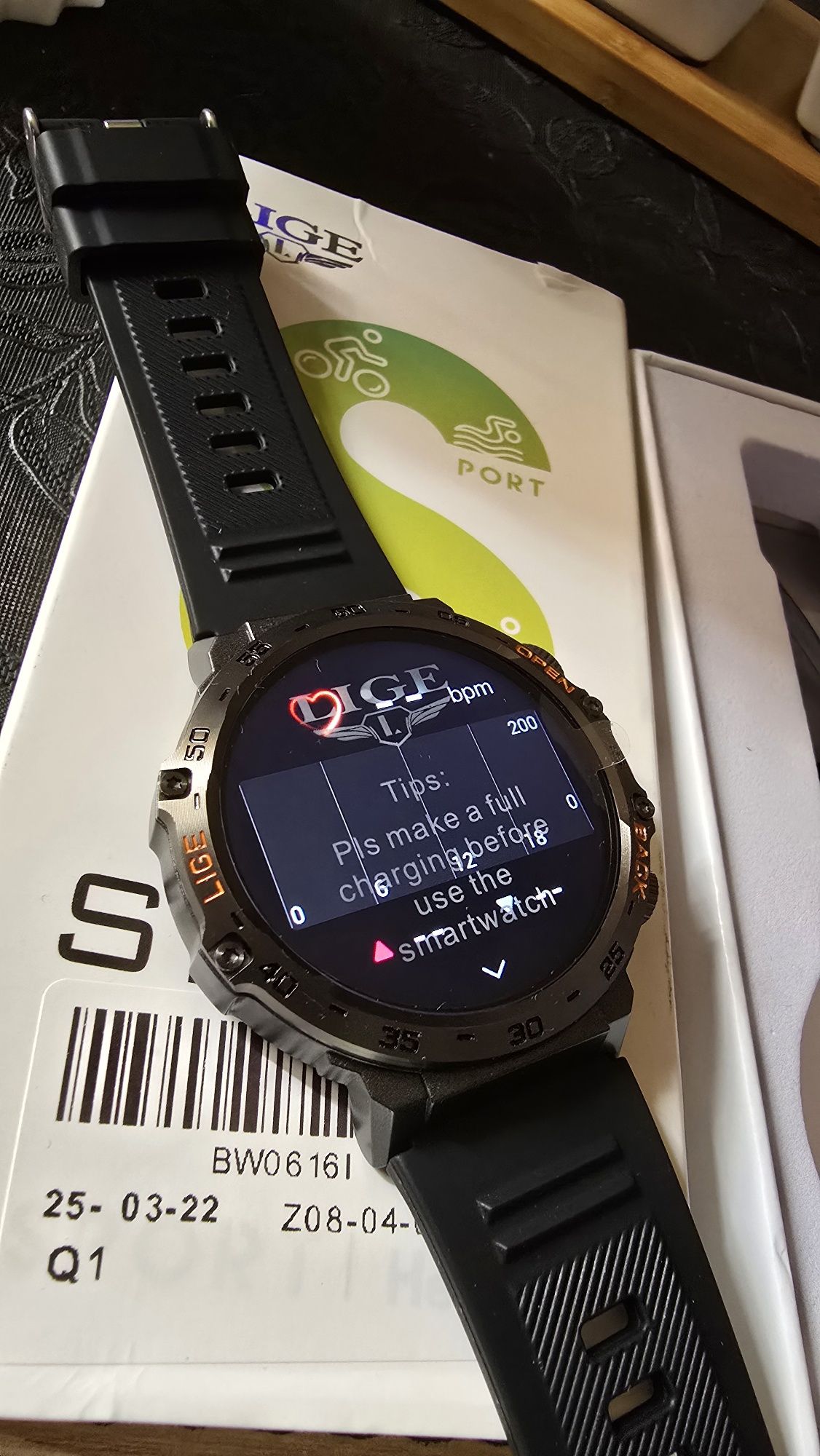 Zegarek Męski Smartwatch Explo Amoled  + Led Latarka