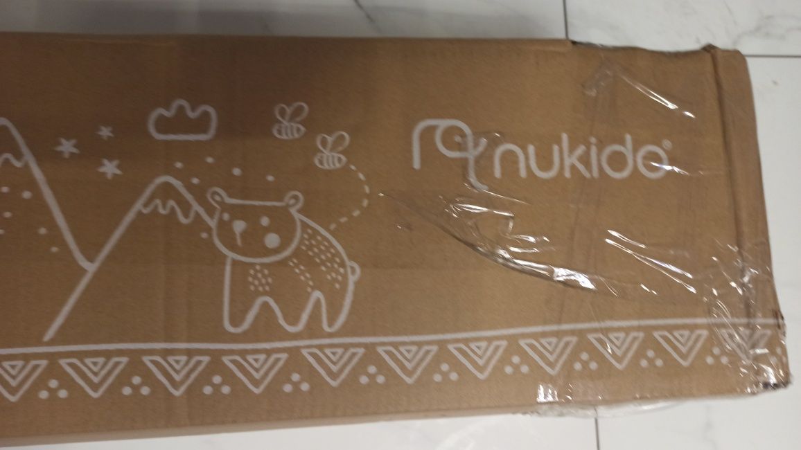 Mata piankowa dwustronna mocna 180x150x1,5 cm edukacyjna do kojca NOWA