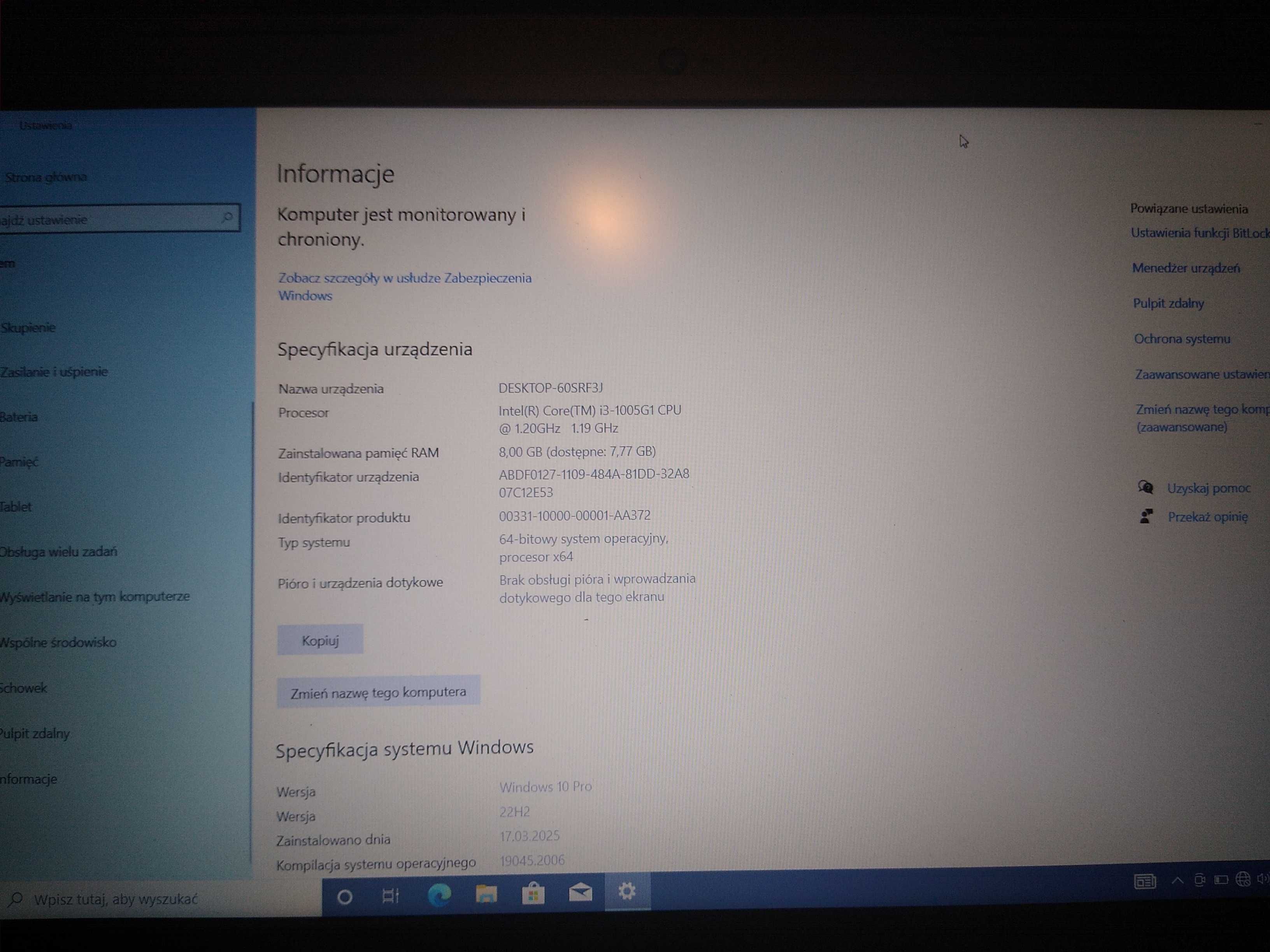Продам ноутбук Dell inspiron 3593 /I3 10 gen/ 8gb /256 ssd+1 TB hdd/