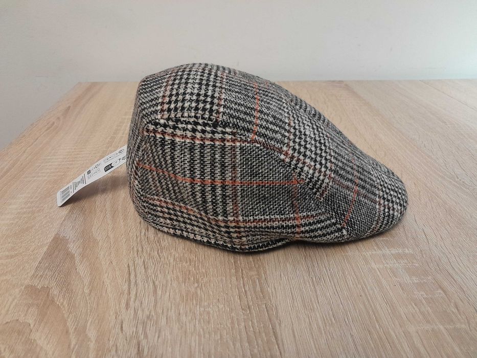 Nowa czapka z płaskim daszkiem, Retro_krateczka rozm. 57 (szara) UC_II