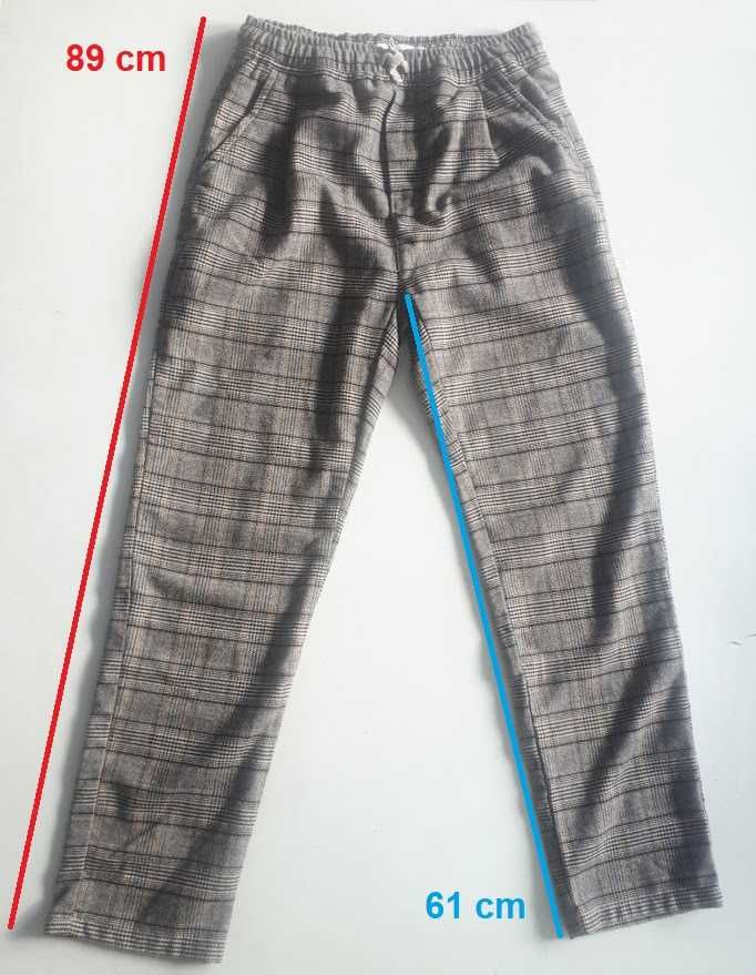 Calças Zara Kids padrão Principe de Gales menina 11 anos
