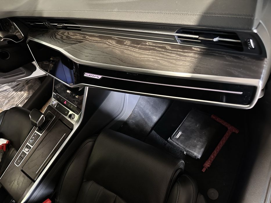 Дерево декор салона Audi A6 S6 Rs6 c8 A7 S7 Rs7 4k