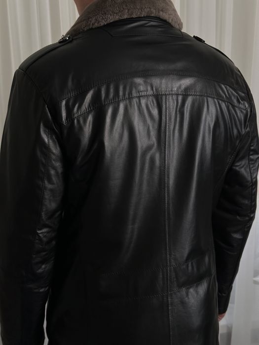 Шкіряна куртка дубльонка розмір 48-50 L теляча шкіра