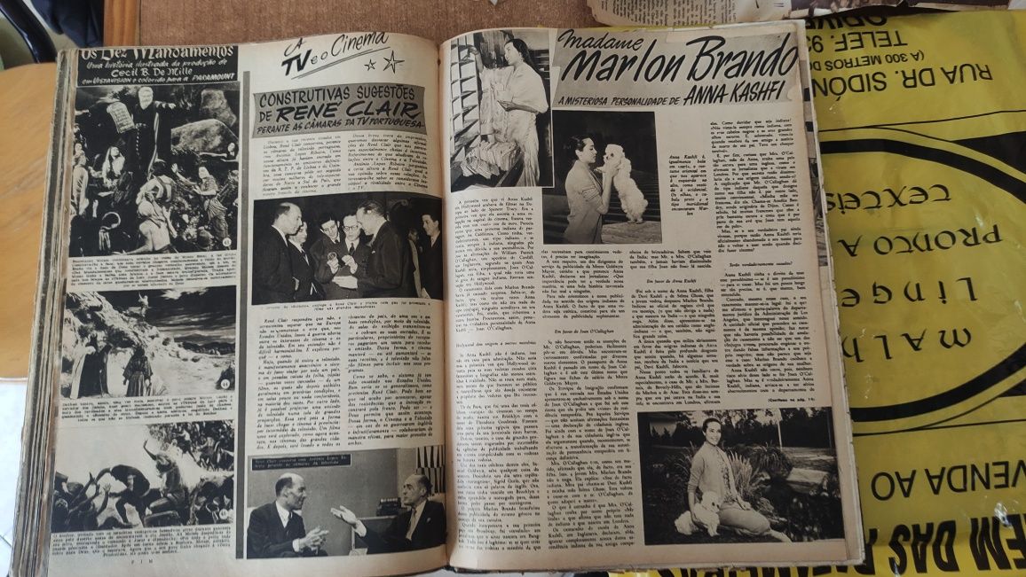 Revistas Antigas Encadernadas de Cinema " STUDIO " Anos 50