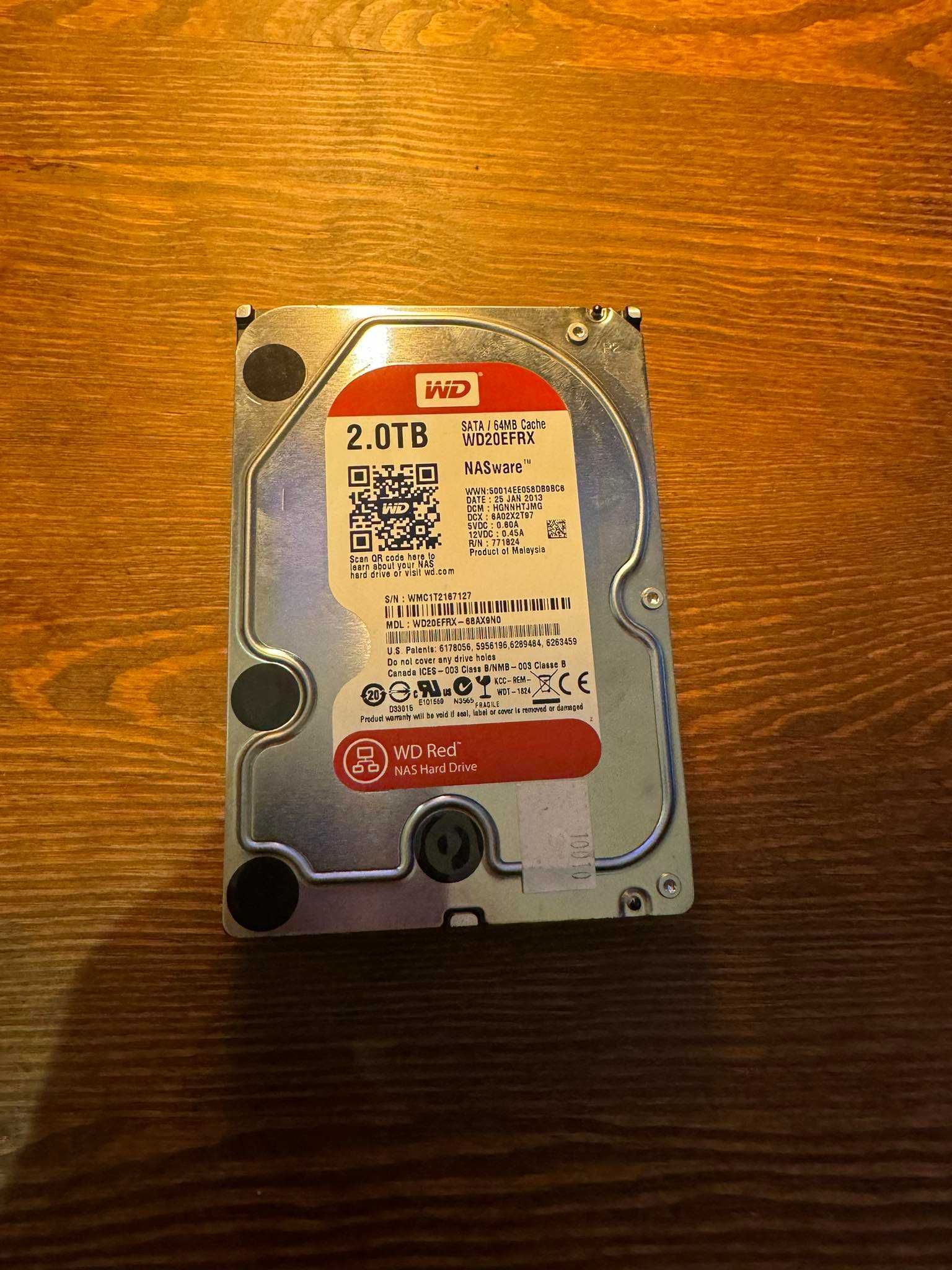 Dysk Wewnętrzny WD RED 2TB  WD20EFRX