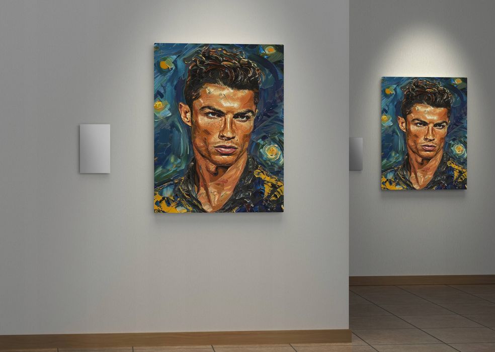 Obraz na płótnie Cristiano Ronaldo w nowoczesnym stylu 30x40 cm