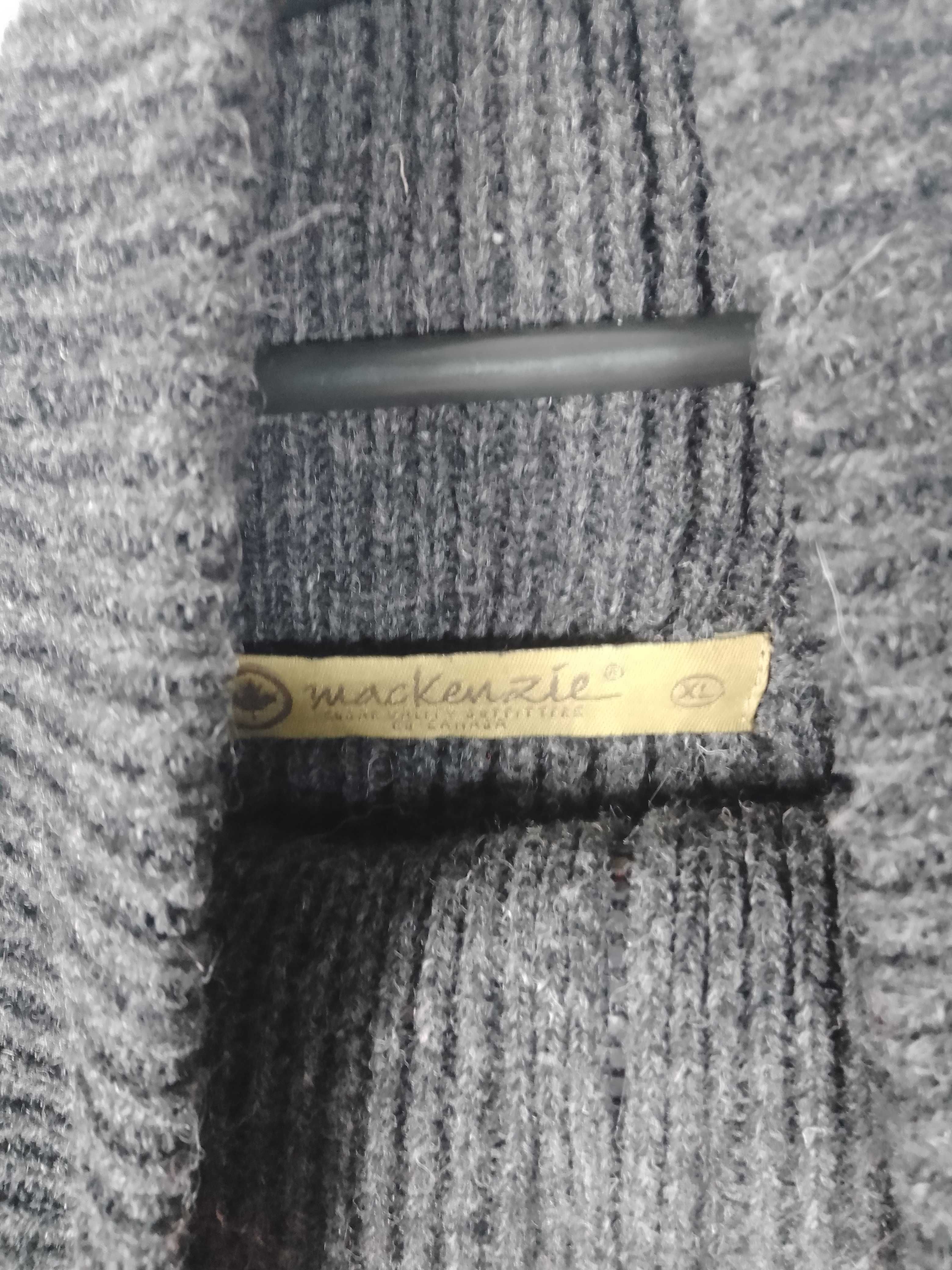McKenzie gruby wełniany sweter zip XL