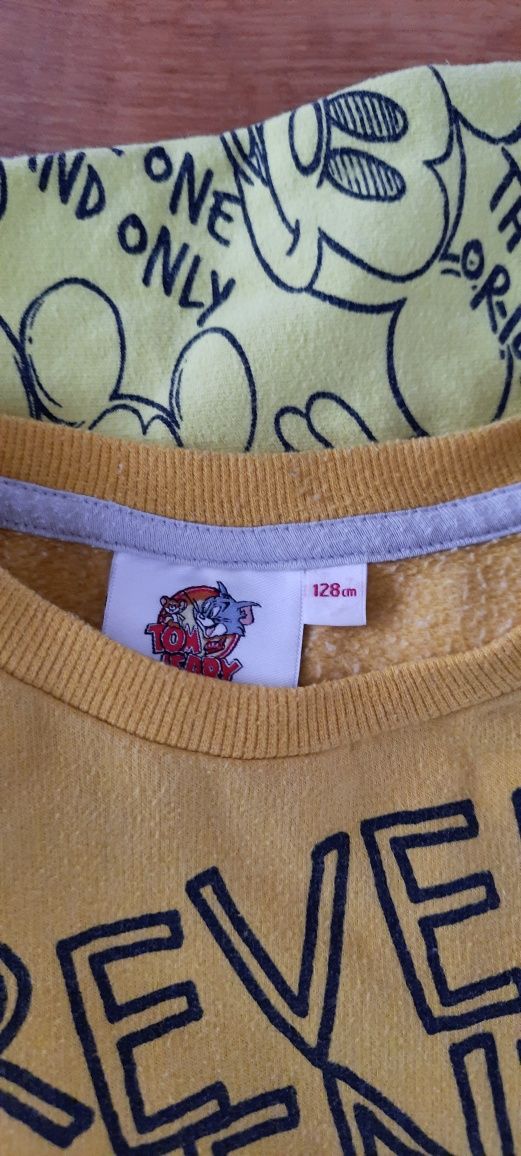Zestaw dwie bluzy Mickey i Tom and Jerry 128