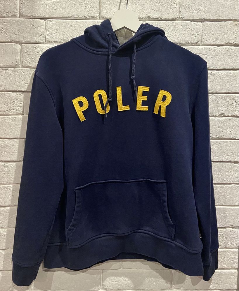 Granatowa bluza hoodie POLER