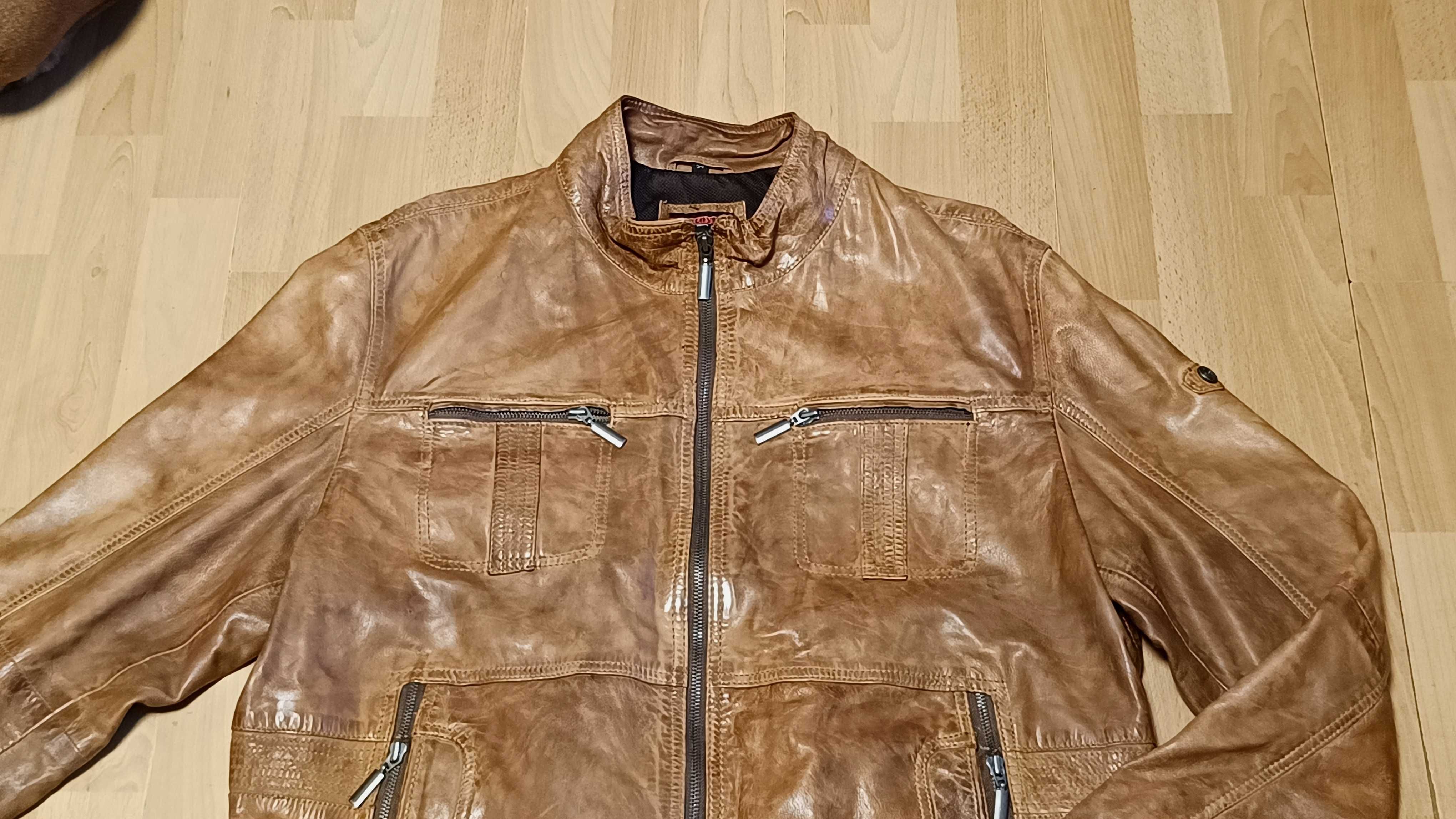 Męska kurtka skórzana LLOYD r.XL stan bardzo dobry