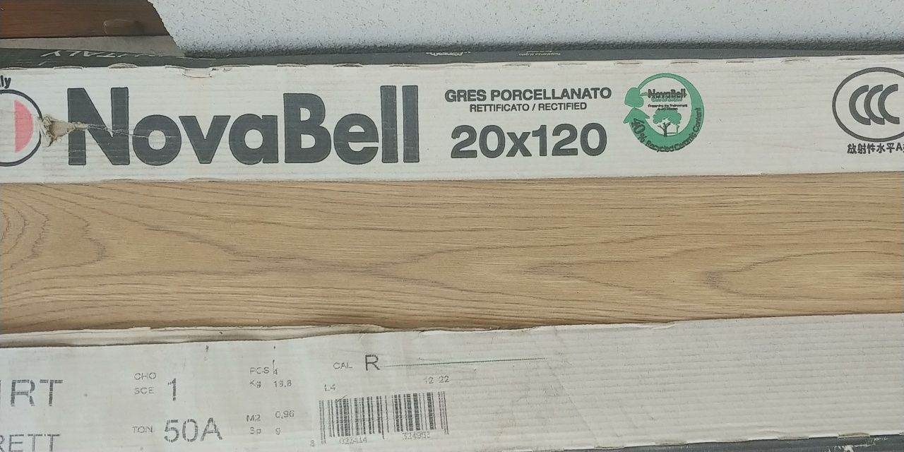 Nova Bell Płytki gresowe z Włoch 20x120 Drewno