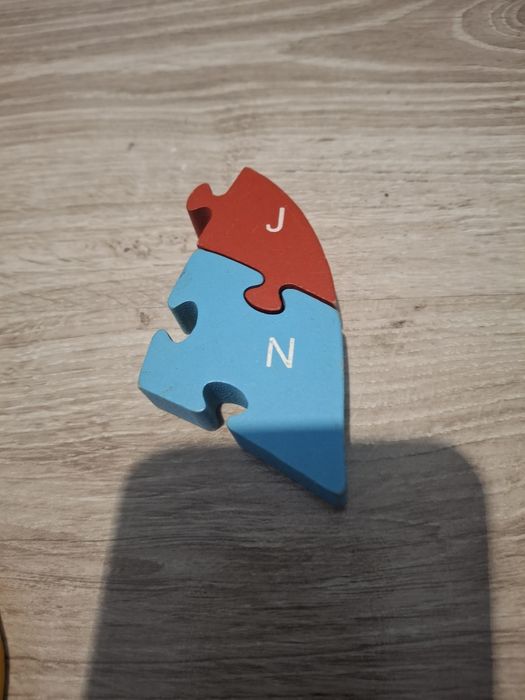 Klocki drewniane puzzle