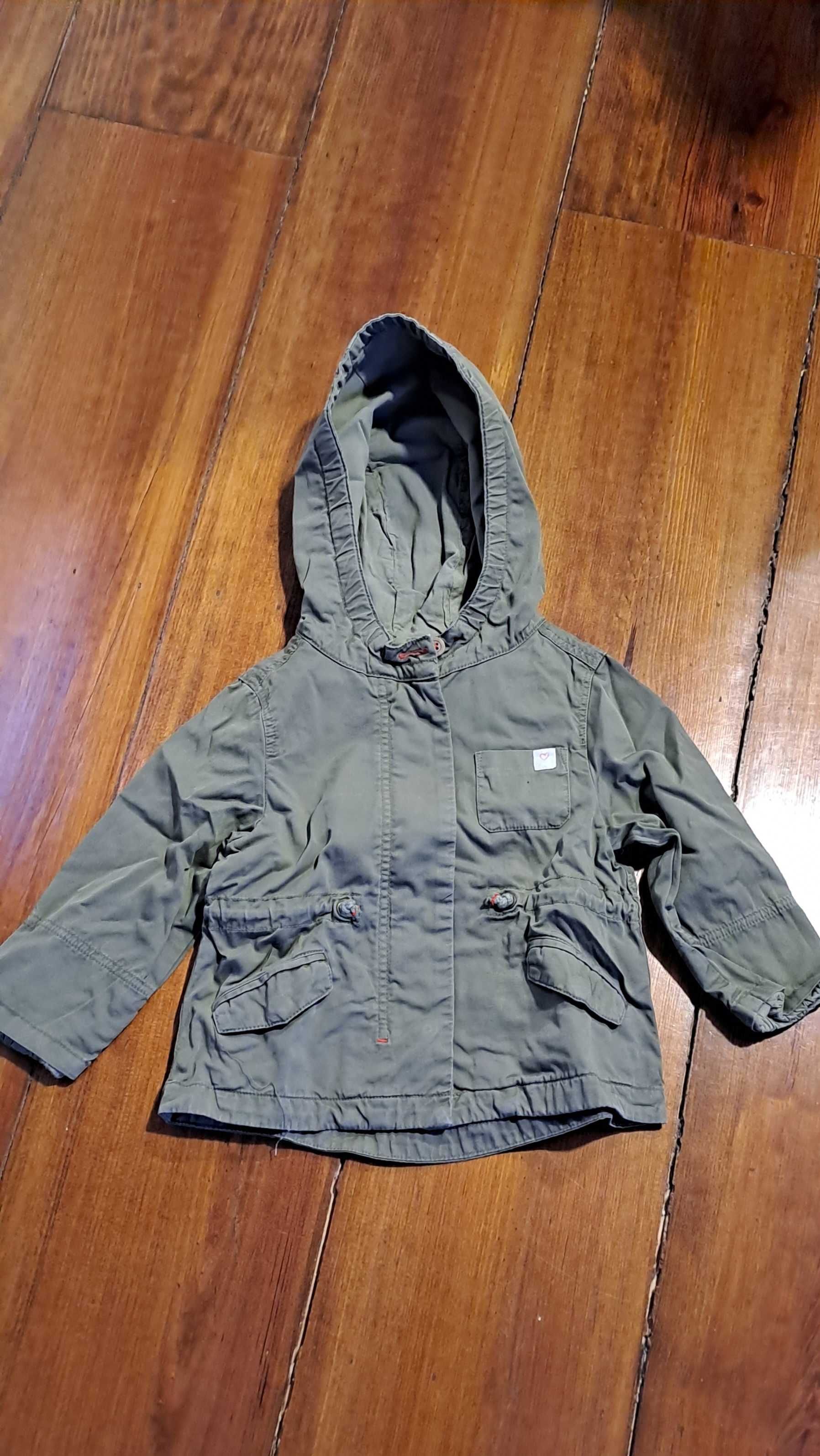 Parka verde tropa Zara 86 cm