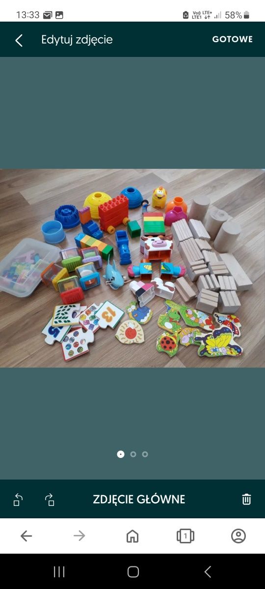 Klocki belgijskie edukacyjne puzzle drewniane układanki
