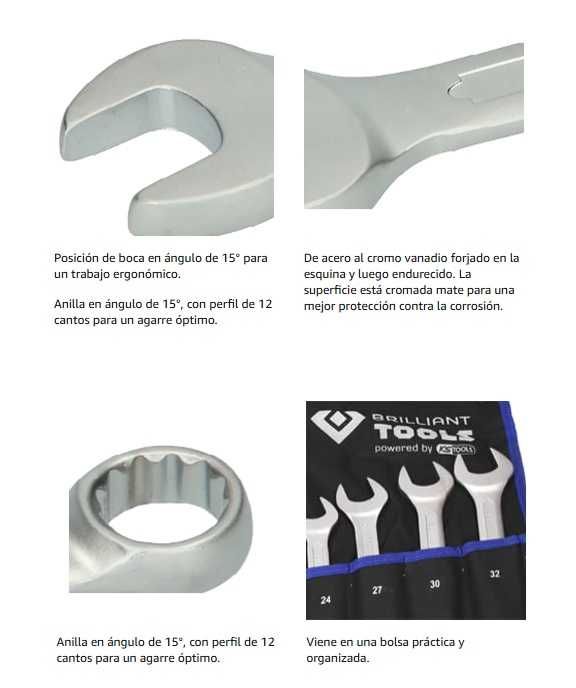 Brilliant Tools Conjunto de 21 chaves (203)