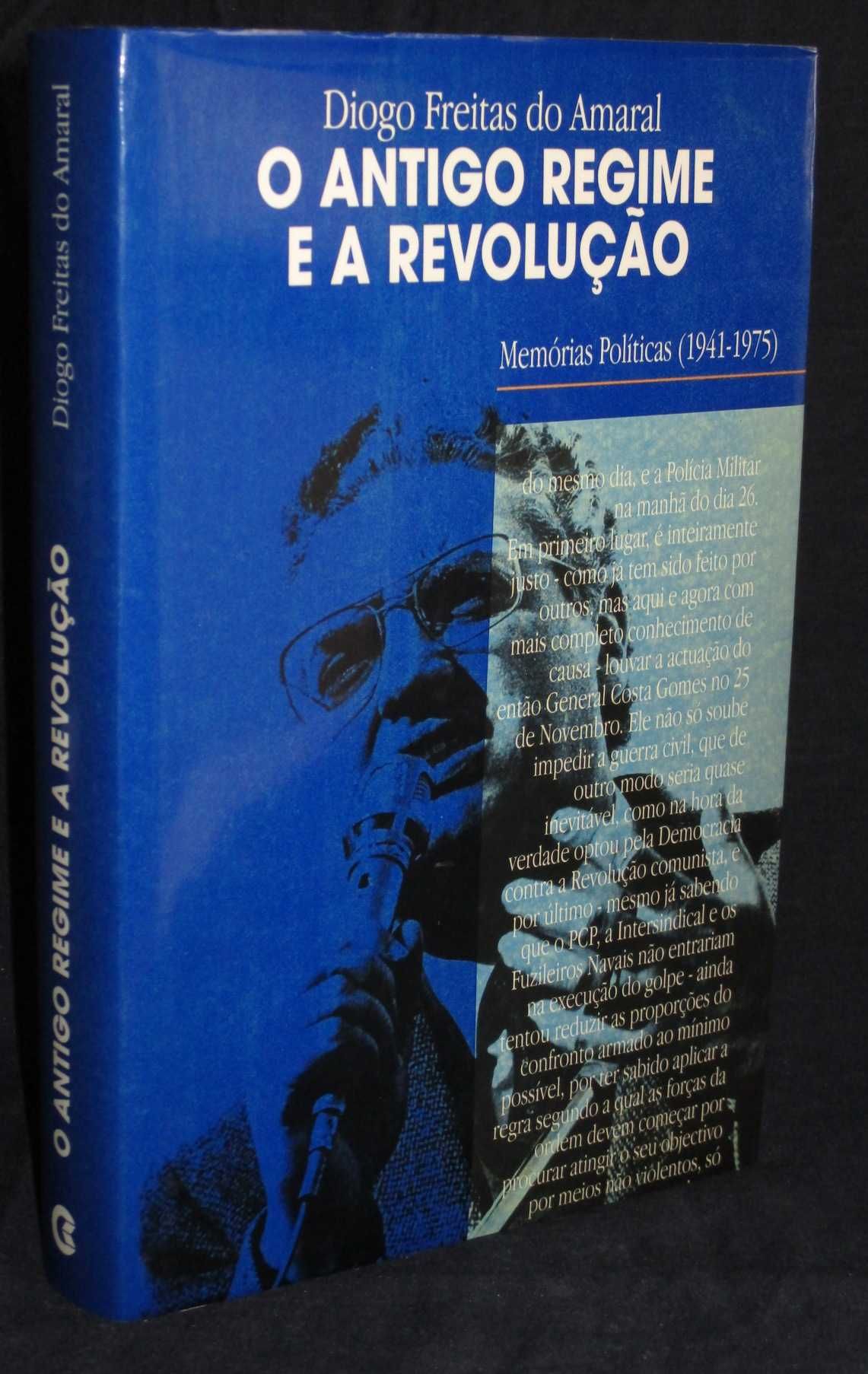 Livro O Antigo Regime e a Revolução Memórias Políticas Freitas Amaral