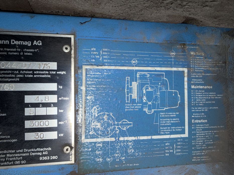 Kompresor śrubowy mannesman demag