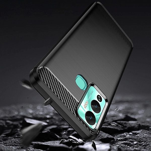 Carbon Case etui do Infinix Hot 12 Play Nfc / Hot 12 Play elastyczny s