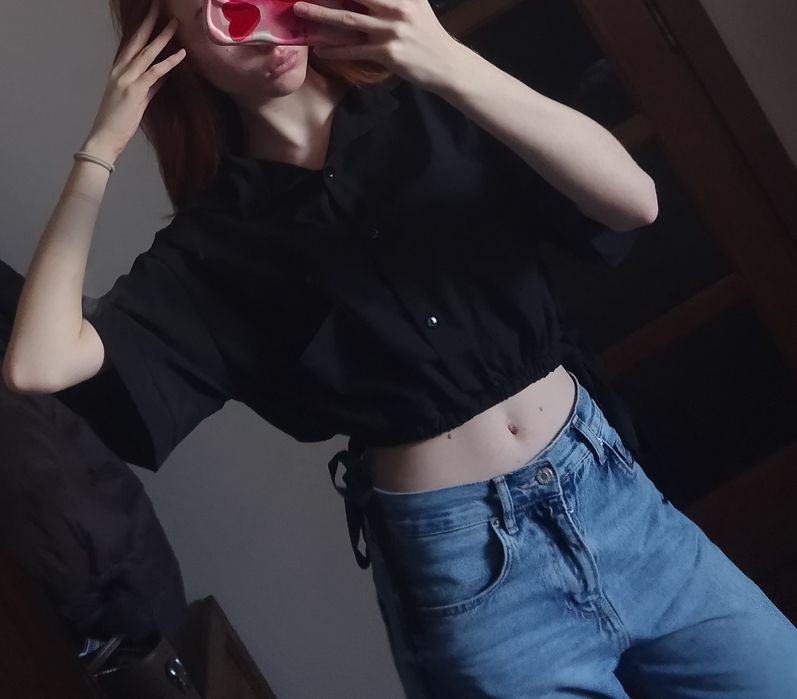 Коротка чорна  сорочка