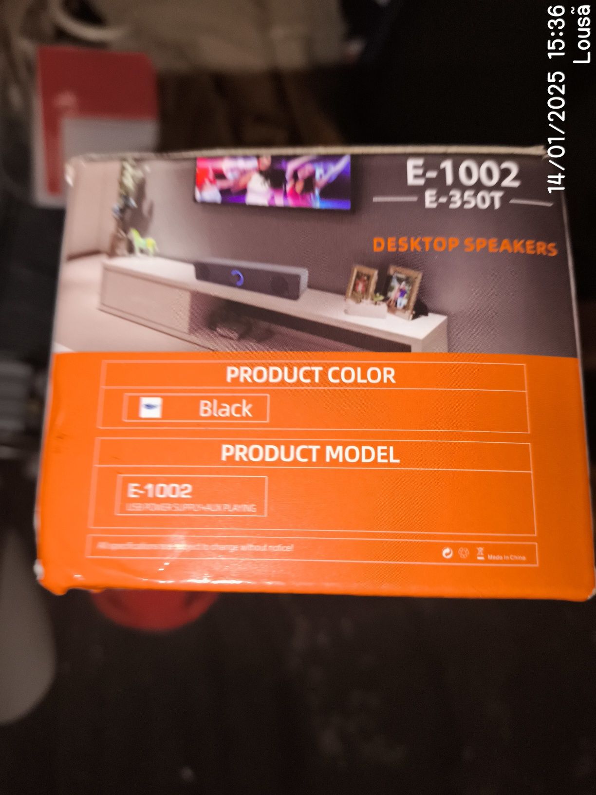 SOUNDBAR com alimentação via USB