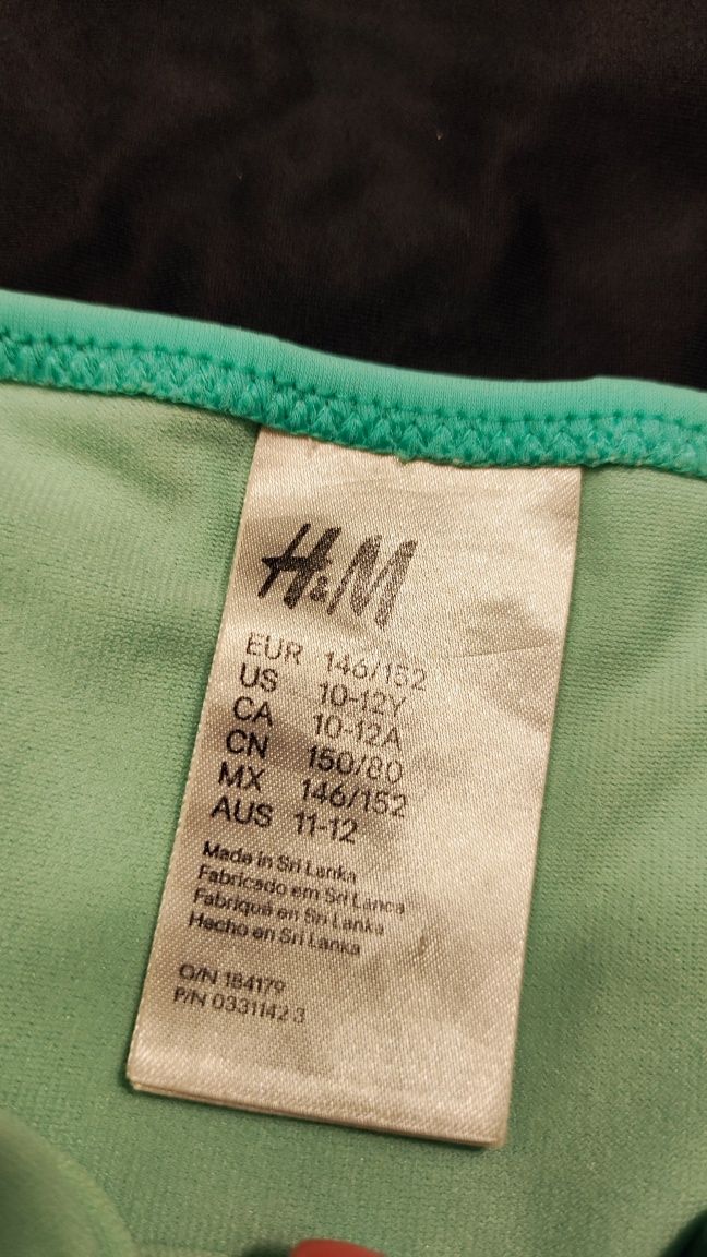 3 stroje kąpielowe dla dziewczynki 8-11 lat h&m