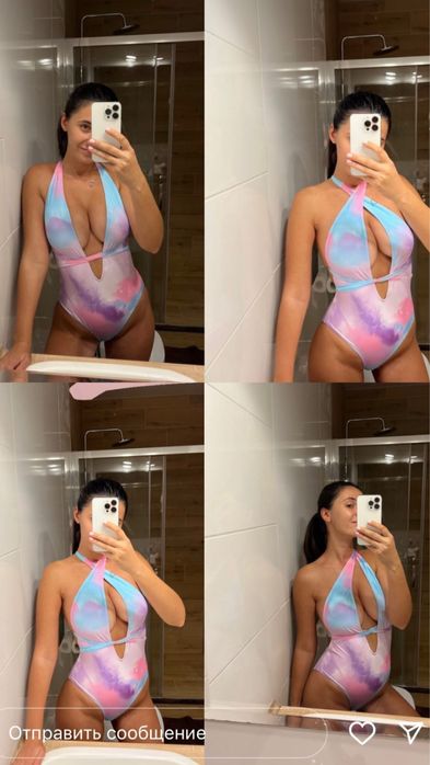 Яскравий купальник трансформер Shein