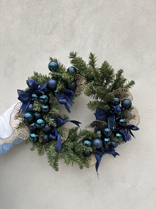 Новорічний, різдвяний вінок ручної роботи
