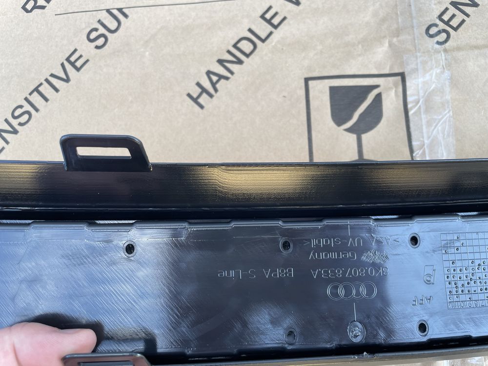 8K0807333A01C Губа заднього бампера audi a4 b8 s line