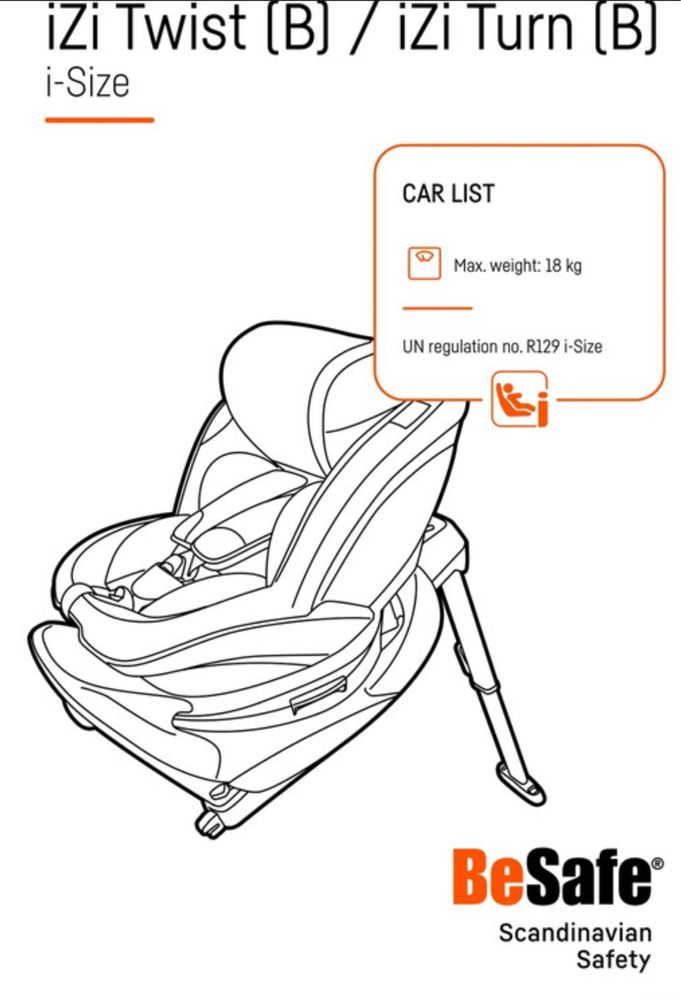Cadeira Auto iZi Twist B i-Size da BeSafe