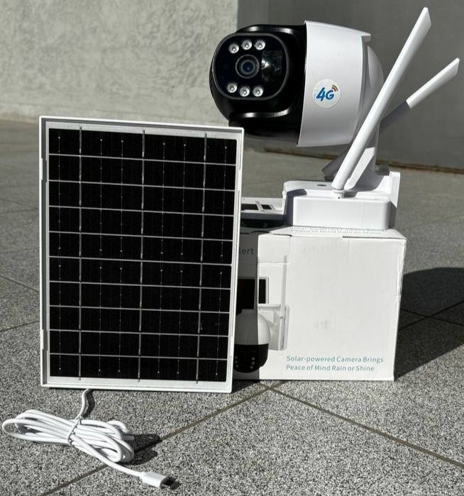 4G Видеонаблюдение Камера уличная автономная на солнечной батарее v380