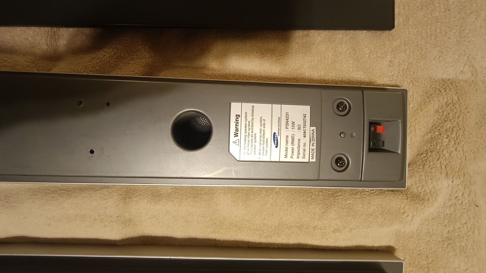 Колонки samsung от домашнего кинотеатра 2 шт.8 ом