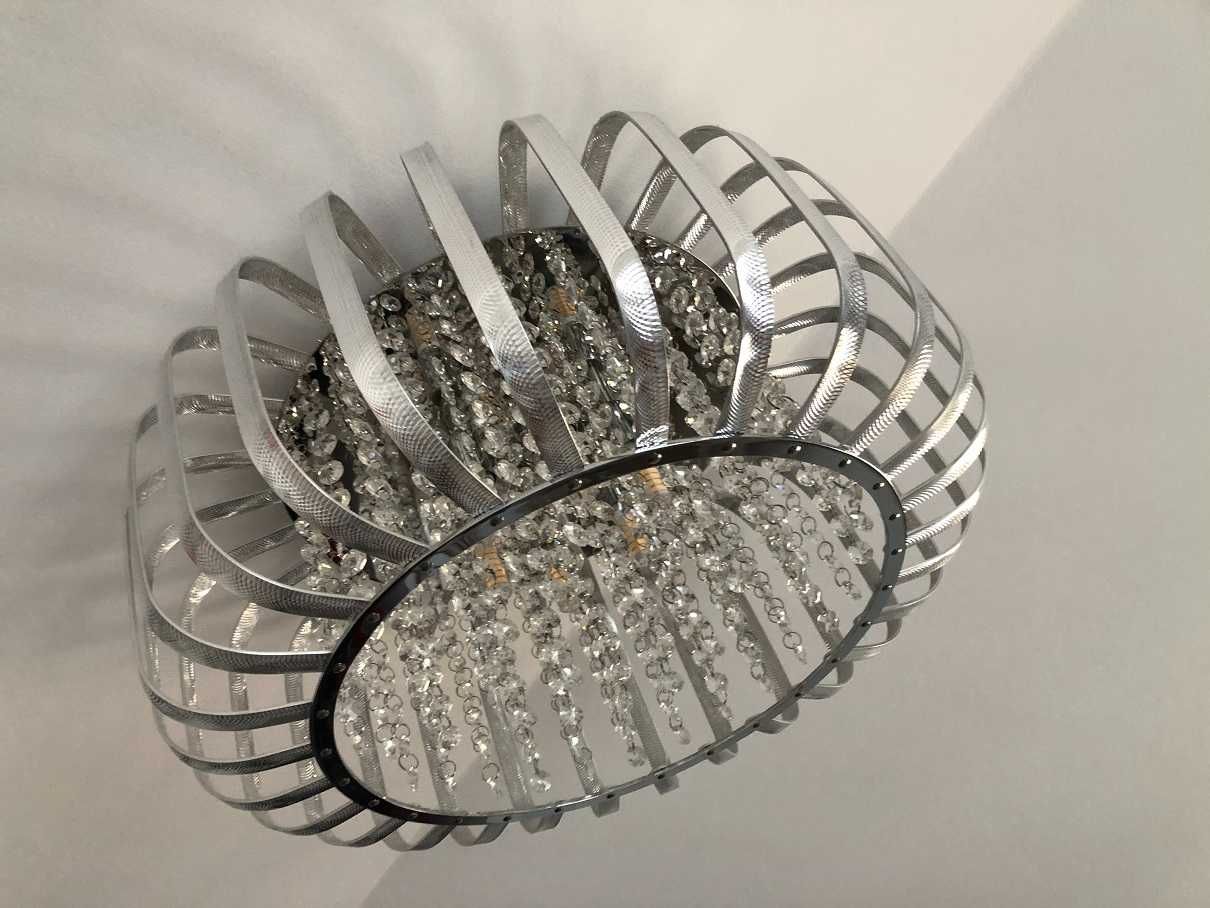 Lampa z kryształami nowoczesna led