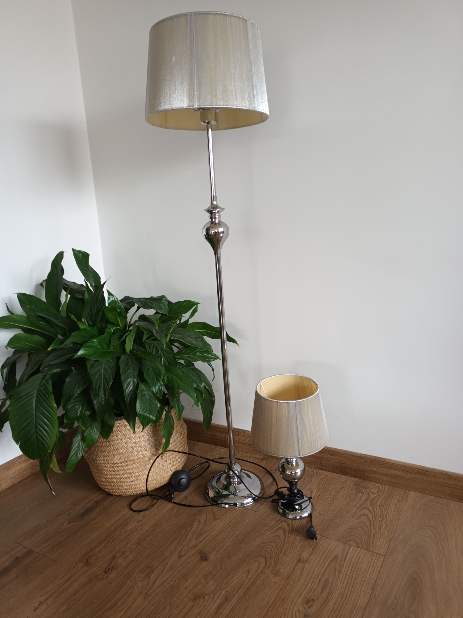 Lampy  srebrne GILLENIA mała i duża