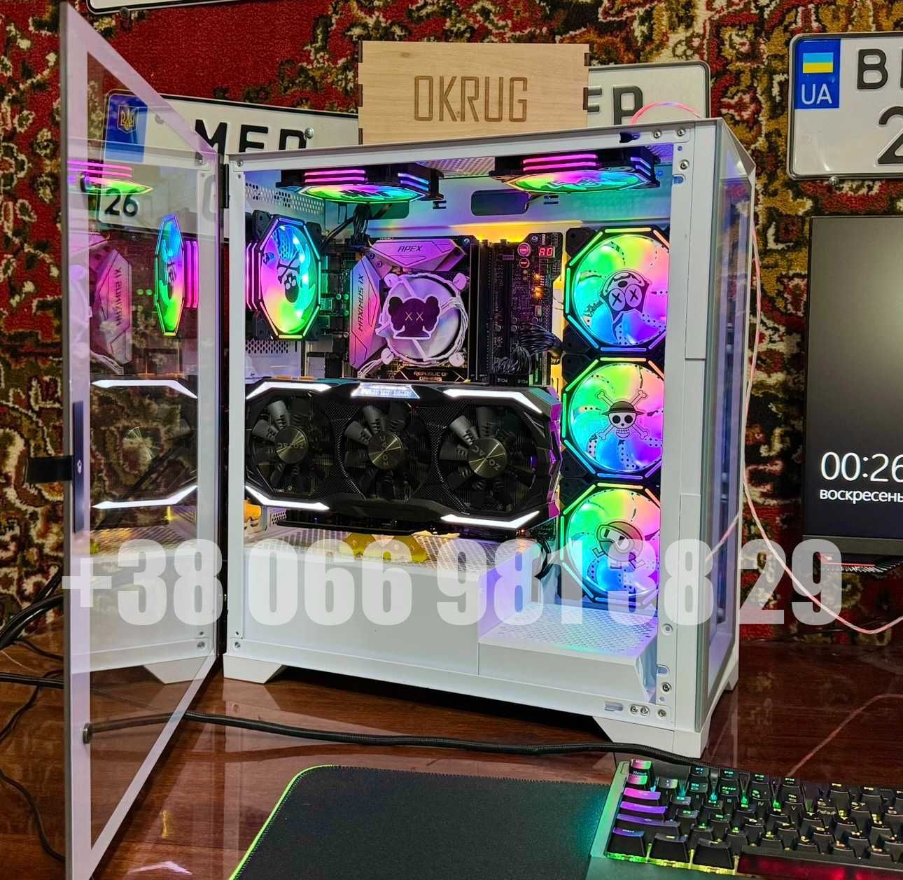 Игровой компьютер пк ARGB Intel core i5 asus rog 16gb ddr4 nvidia