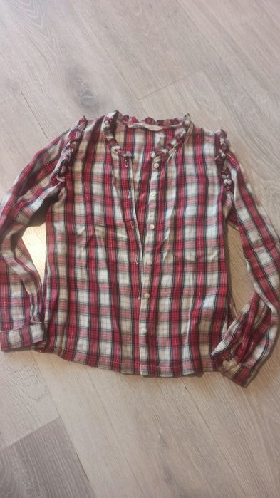 Koszula w kratkę dla dziewczynki 134 h&m