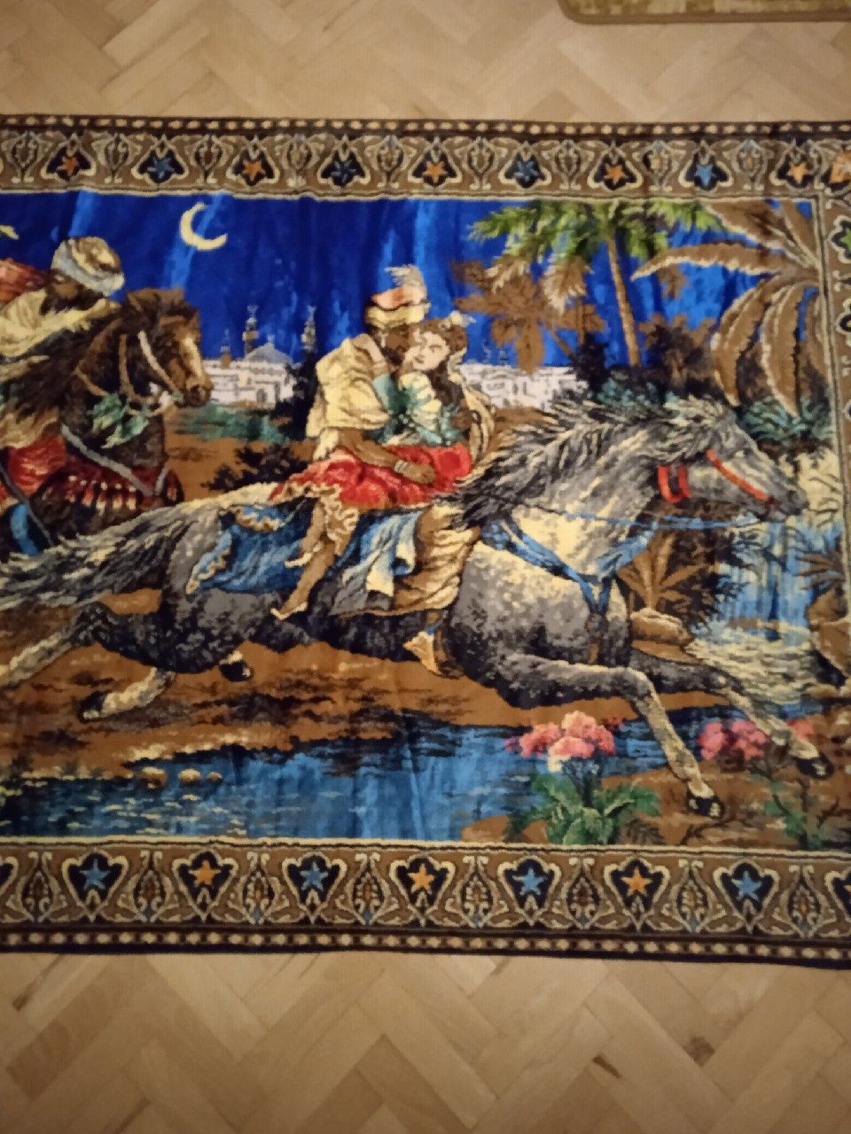Kilim gobelin dywan na ścianę Ucieczka z pałacu 120 x 188
