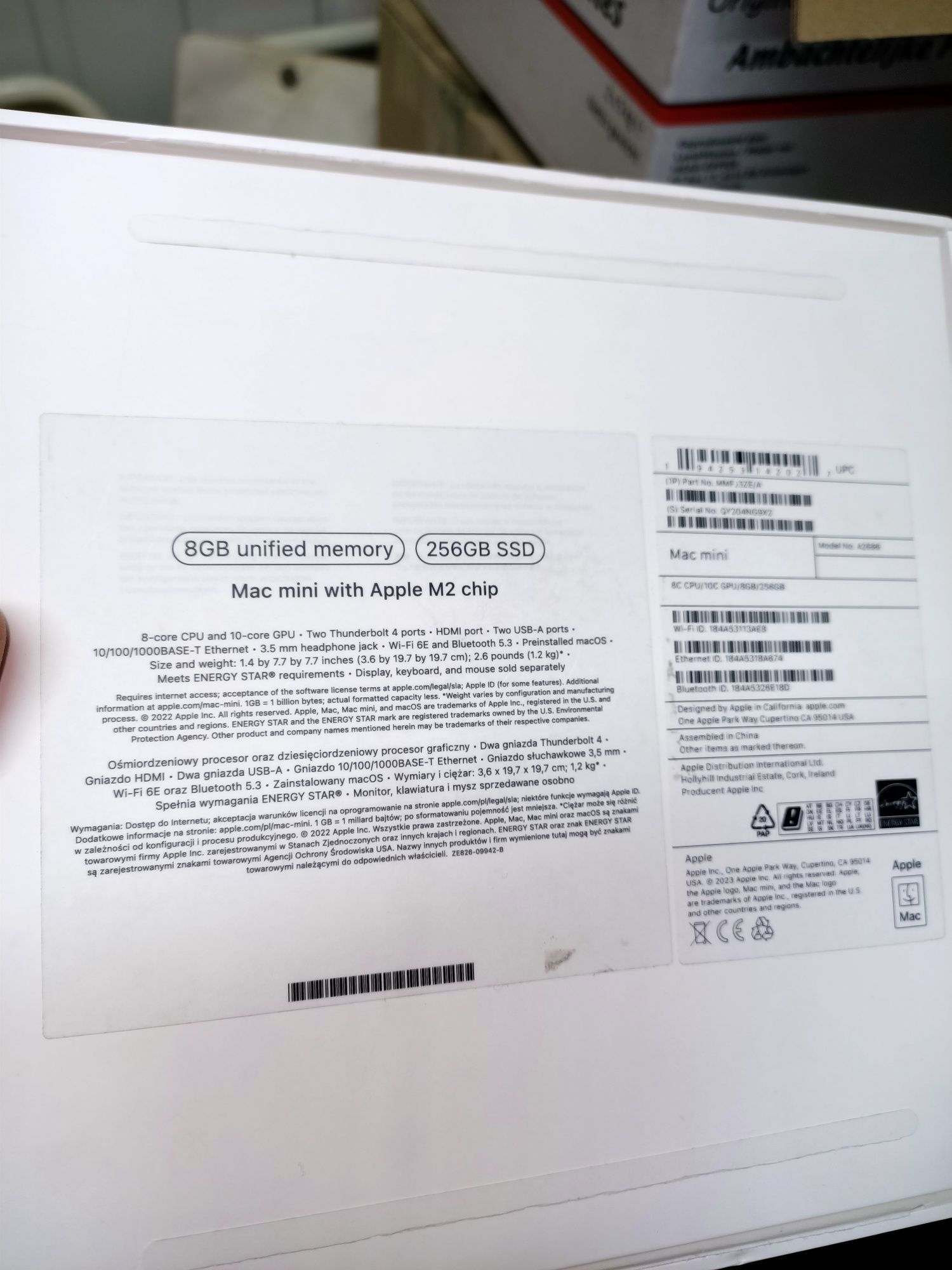 imac Mac mini M2 8GB/256SSD (Новый)