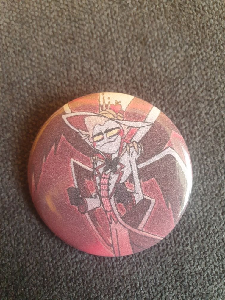 Lucifer Lucyfer hazbin hotel przypinka 44mm