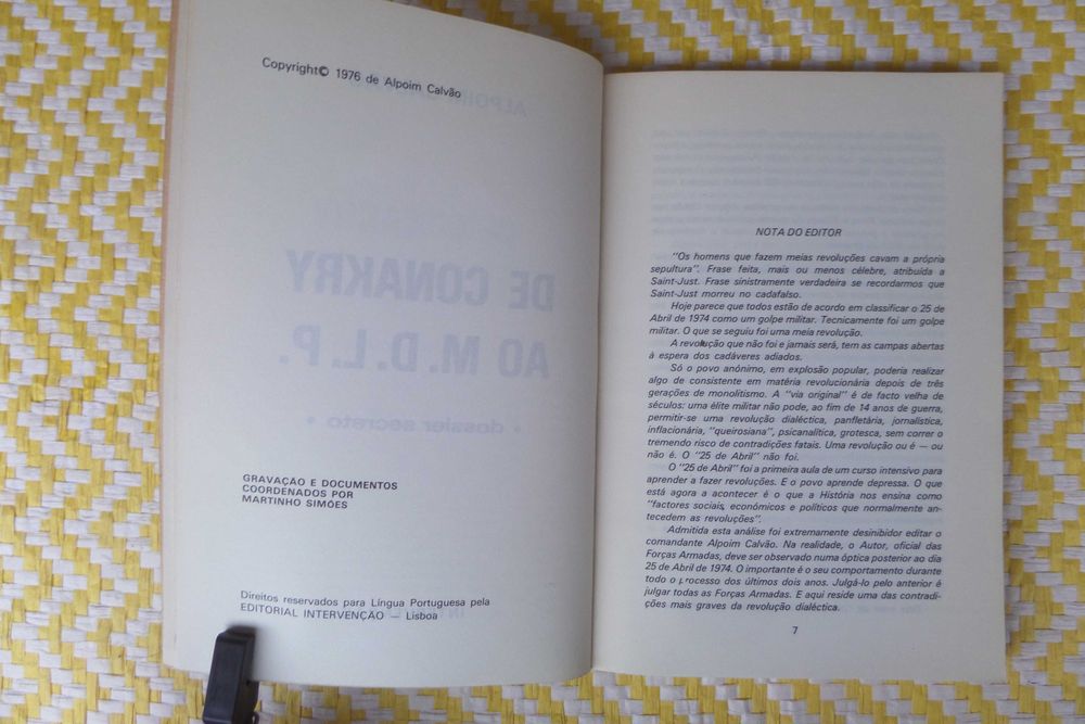 DE CONAKRY AO M.D.L.P.
Dossier Secreto
de Alpoim Calvão