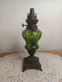 Lampa naftowa zielona bez klosza