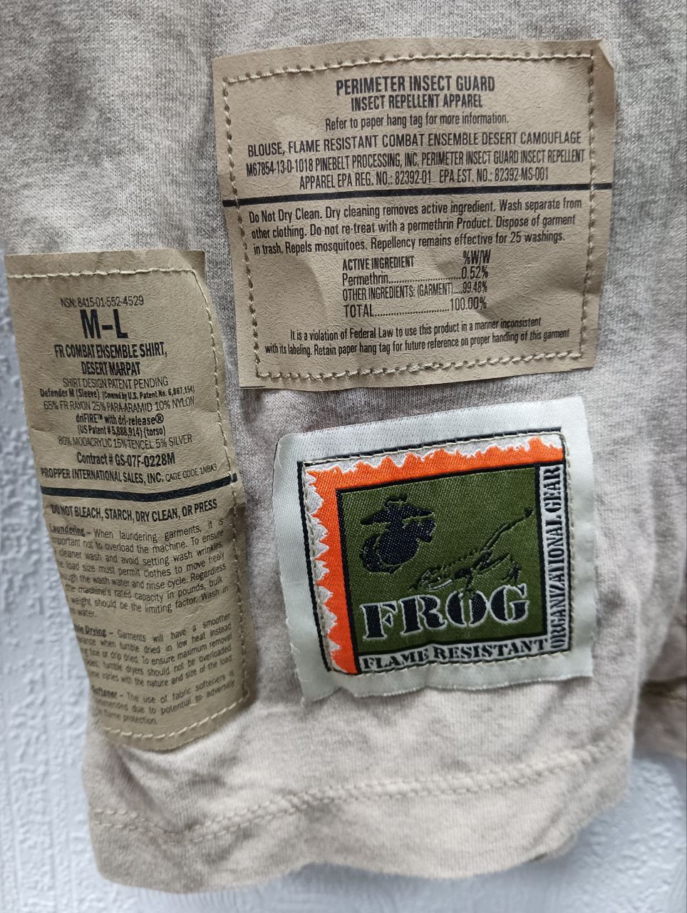 Оригінальний убакс USMC FROG Desert Marpat різні розміри