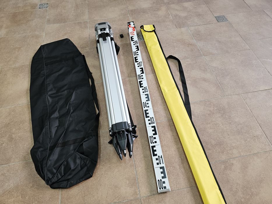 Комплект Профессиональный Штатив для оптического нивелира +Рейка 3м